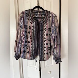 Free People Embroidered Jacket size S